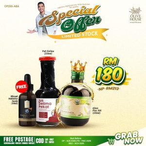 Olivie Plus + Pati Delima + Free 1 Minyak Habbatus Sauda