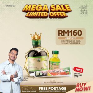 Olivie Plus + Olivie Plus Mini + Free Ubat Gigi Garam Bukit