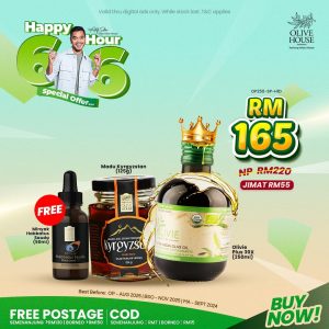 Olivie Plus + Madu Kyrgyzstan 125g + Free Minyak Habbatus Sauda