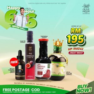 Olivie Plus + Jus Pati Delima Pekat + Sari Cuka Tin + Free Minyak Habbatus Sauda