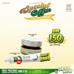 Olivie Power Up 100g + Free 1 Ubat Gigi Bunga Cengkih