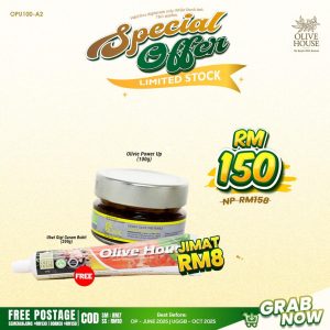 Olivie Power Up 100g + Free 1 Ubat Gigi Garam Bukit
