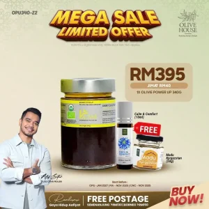 Olivie Power Up 340g + Free 1 Madu Kyrgysztan + Free Limited CNC