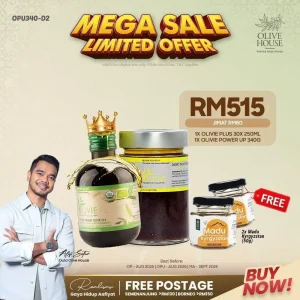 Olivie Power Up 340g + Olivie plus 30x + Free 2 Free Madu Kyrgysztan