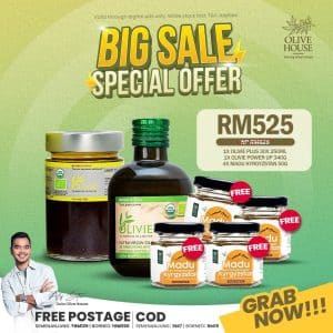 Olivie Power Up 340g + Olivie Plus 30x + Free 4 Madu Kyrgyzstan