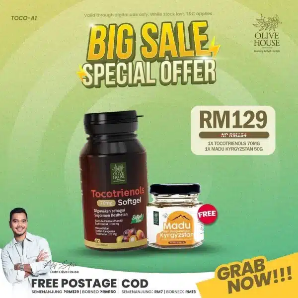 TOCOTRIENOLS + FREE 1 MADU